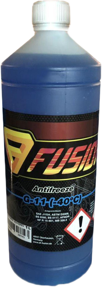 Охолоджувальна рідина FUSION G11, готова, синій, -40°С, 1 л (F40G11/1)